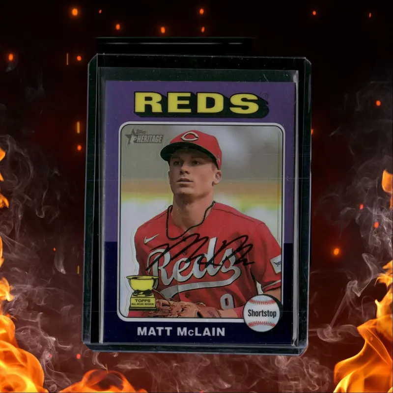 2023 Topps Heritage Purple SP Matt Mclain #279