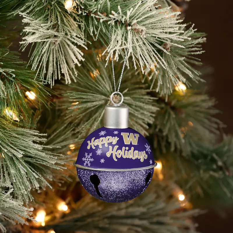 Foco University of Washington Jingle Bell Ball Ornament