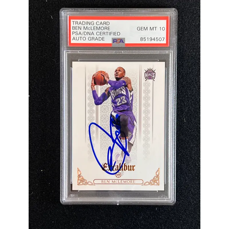2014-15 Panini Excalibur #9 Ben McLemore Signed Card AUTO 10 PSA Slabbed Kings