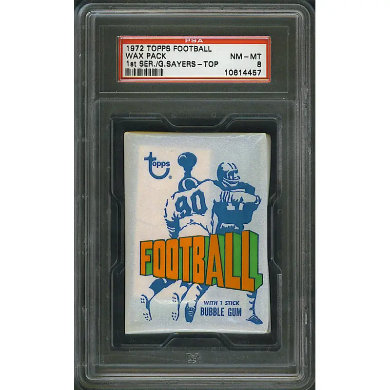 1972 Topps Football Unopened Series 1 Wax Pack PSA 8