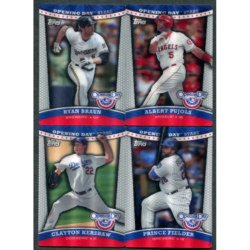 2012 Topps Baseball Opening Day Stars Complete Set (25)