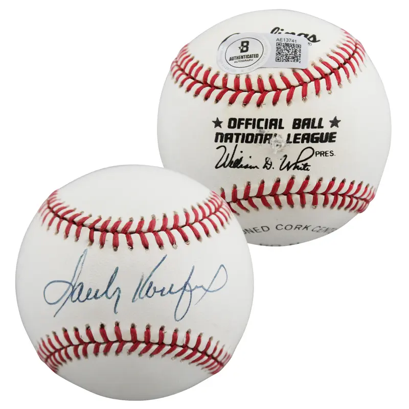Dodgers Sandy Koufax Authentic Signed William White ONL Baseball BAS #AE13741