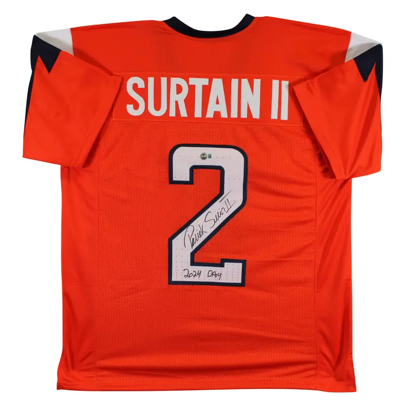 Patrick Surtain II "2024 DPOY" Signed Orange Pro Style Jersey BAS Witnessed