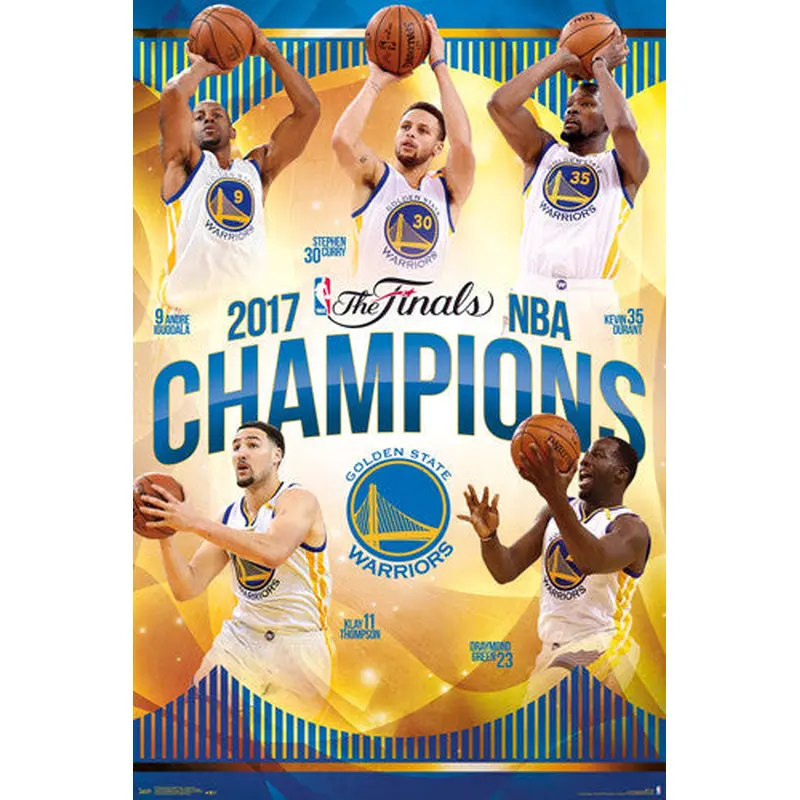 Golden State Warriors 2017 NBA Champions Commemorative Poster - Trends International