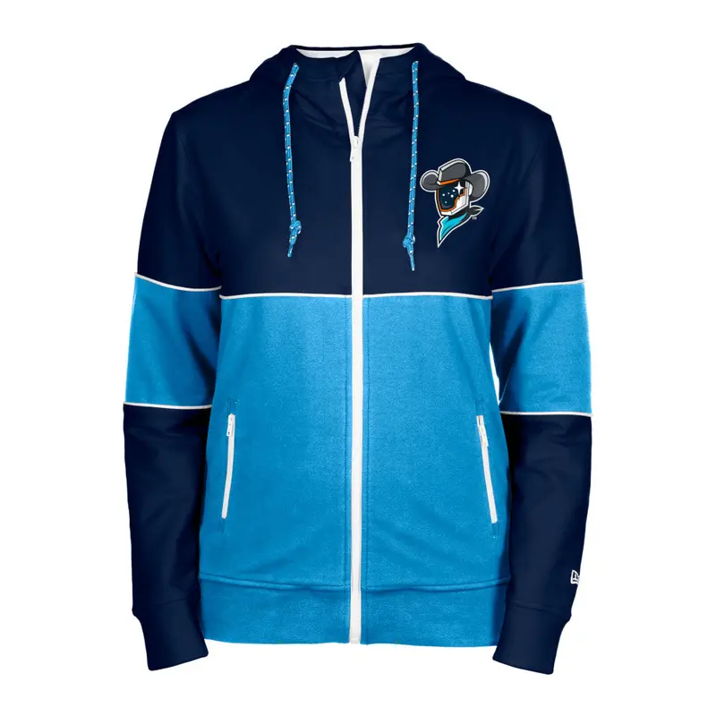 Sugar Land Space Cowboys New Era Women's Fleece Hood Stretch Full Zip - Final Sale