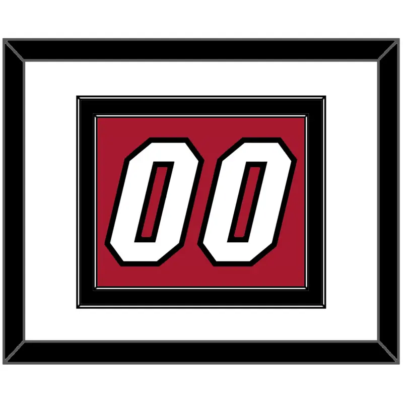 Miami Number - Alternate Red (2001-2008) - Double Mat 1