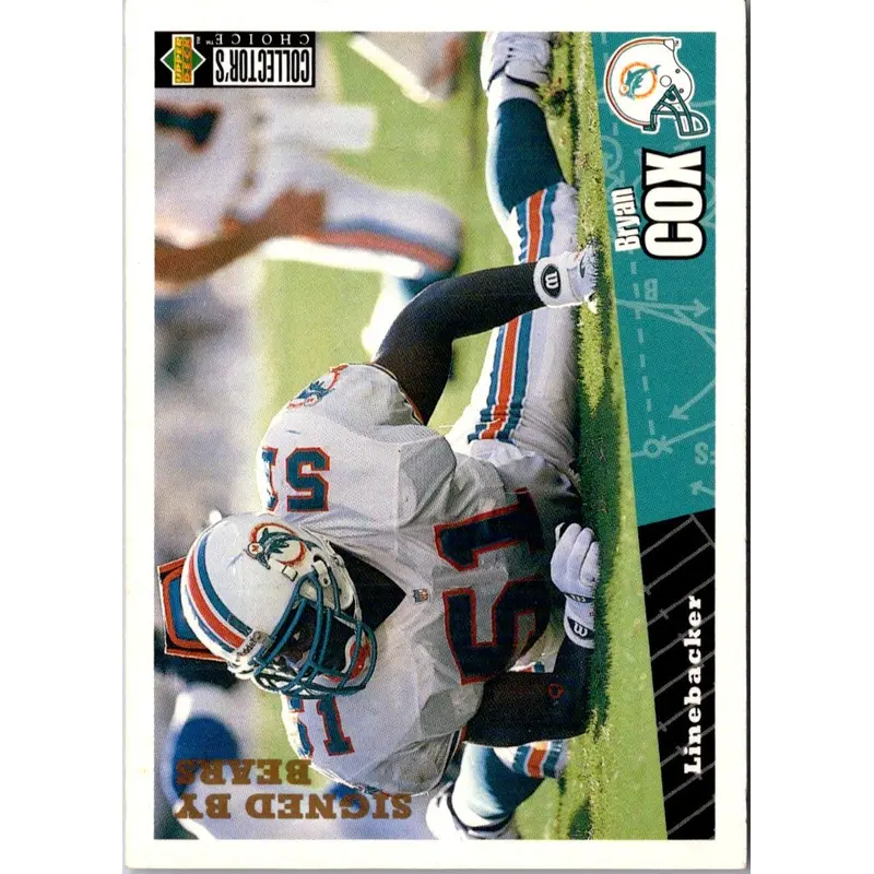 1996 Collector's Choice Bryan Cox #123
