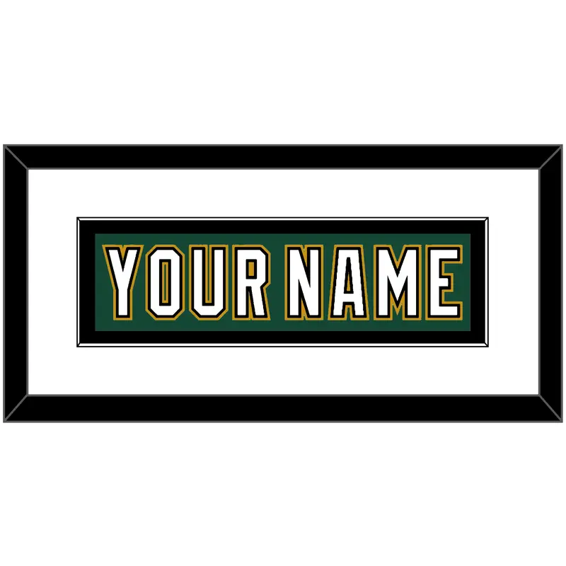 Dallas Nameplate - Alternate Green (1997-1999) - Single Mat 1
