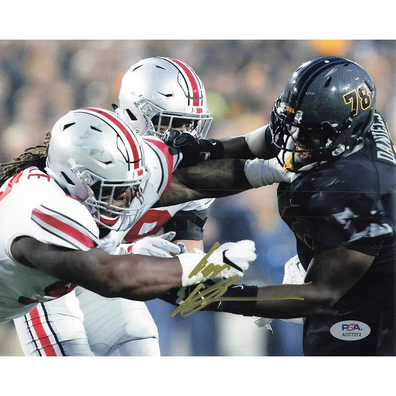 James Daniels signed 8x10 photo PSA/DNA Iowa Hawkeyes Autographed