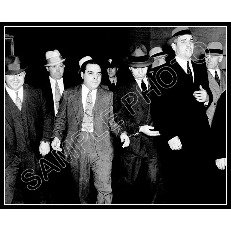 Lucky Luciano 8X10 Photo - Arrested - 2860