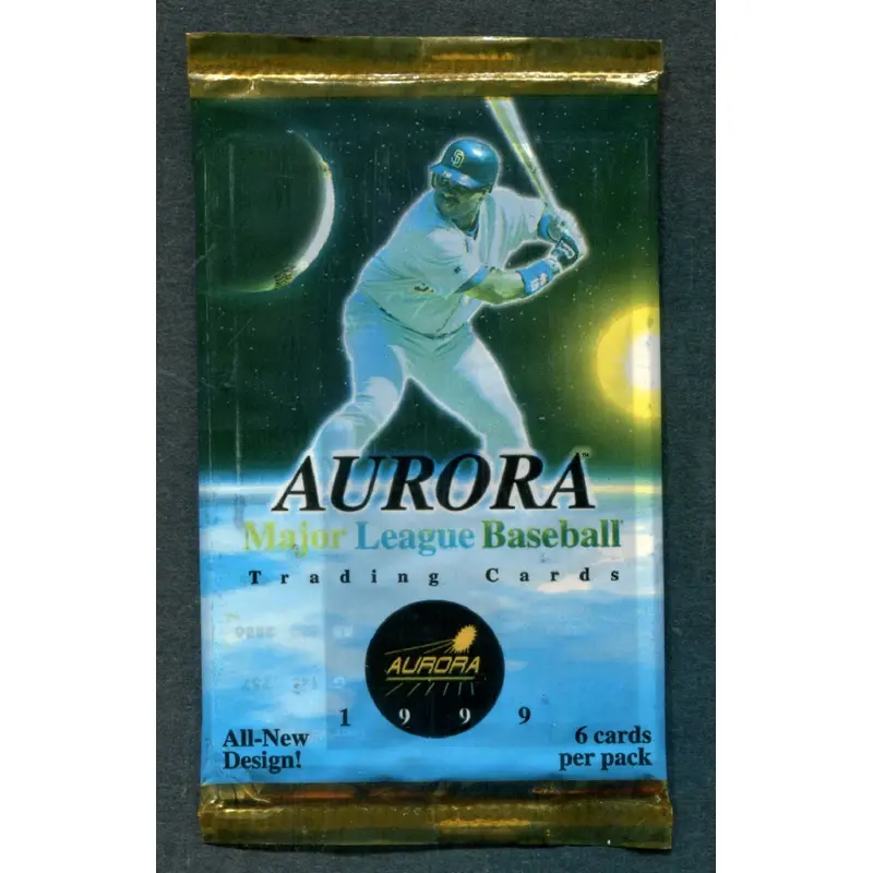 1999 Pacific Aurora Baseball Unopened Pack