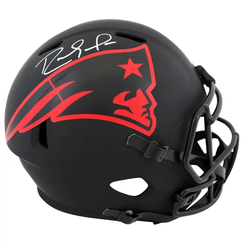 Patriots Randy Moss Authentic Signed Eclipse Full Size Speed Rep Helmet BAS Wit
