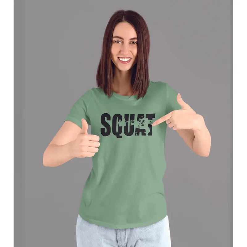 Women'S Squat T-Shirt ( Amulet ) Wod Armour | Kibi Sports