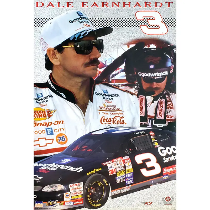 Dale Earnhardt "Classic" NASCAR Stock Car Racing Action Poster - Starline Inc. 1998
