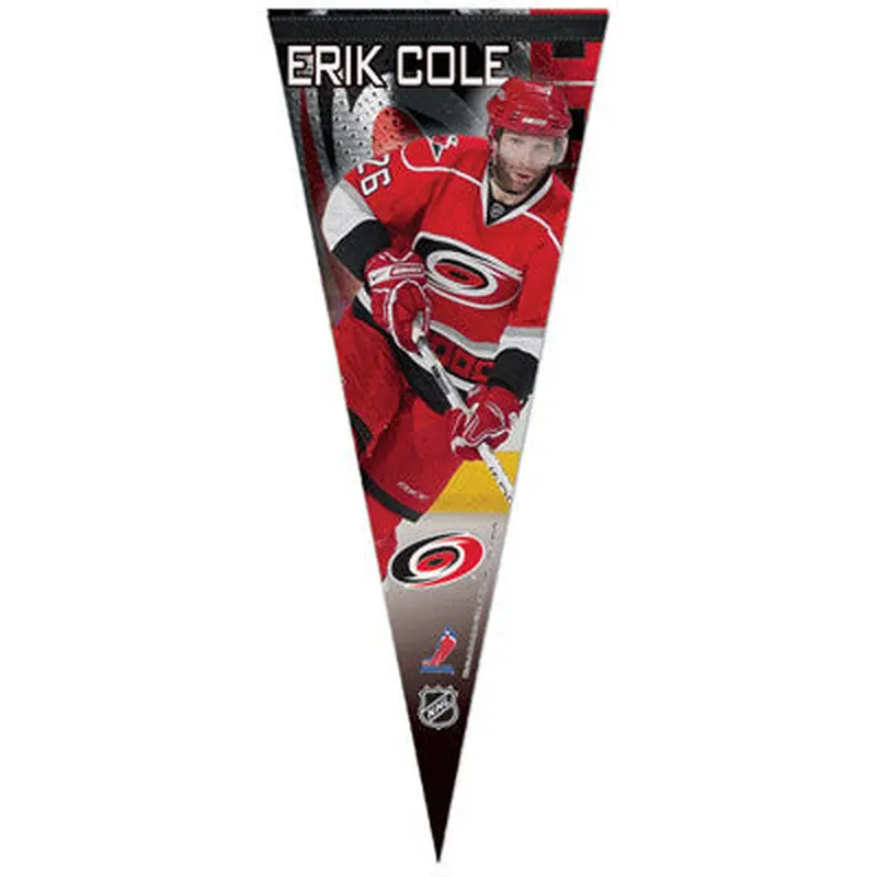 Erik Cole "Hurricane" Premium Felt Pennant L.E. /2,009 - Wincraft