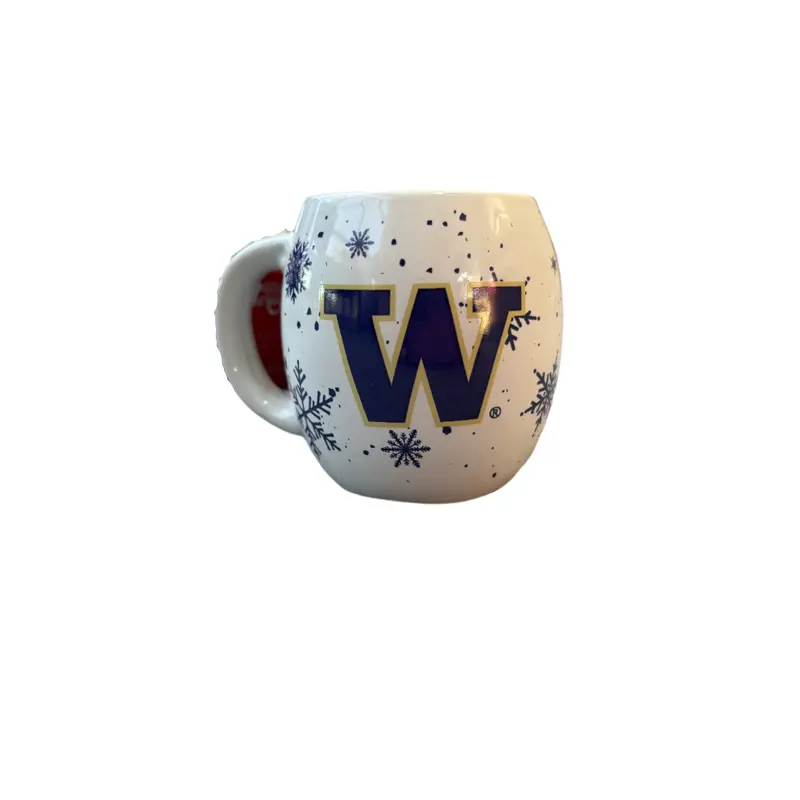 Foco University of Washington White Ceramic Mug Ornament