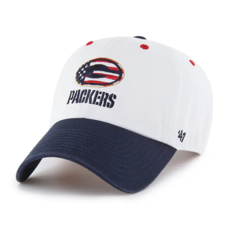 GREEN BAY PACKERS PATRIOTIC FLAG FILL '47 CLEAN UP