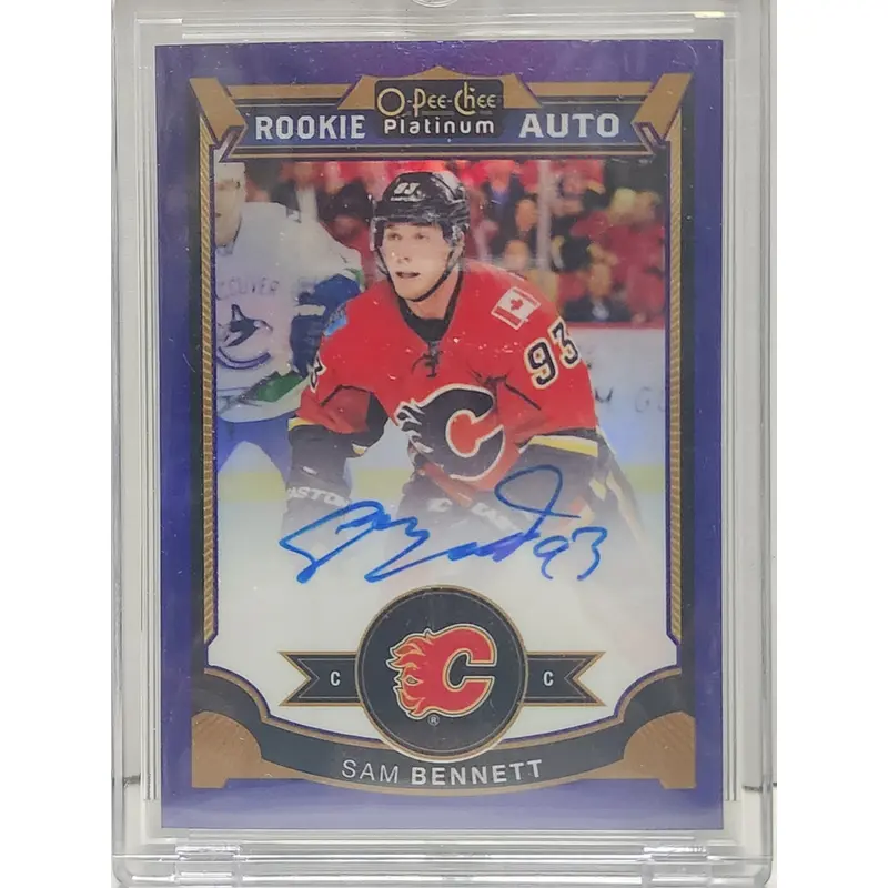 Sam Bennett 2015 Upper Deck OPC Platinum Purple Auto #2/15