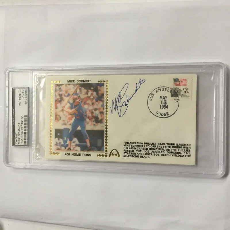 1984 Mike Schmidt Signed Autographed FDC First Day Cover PSA DNA COA