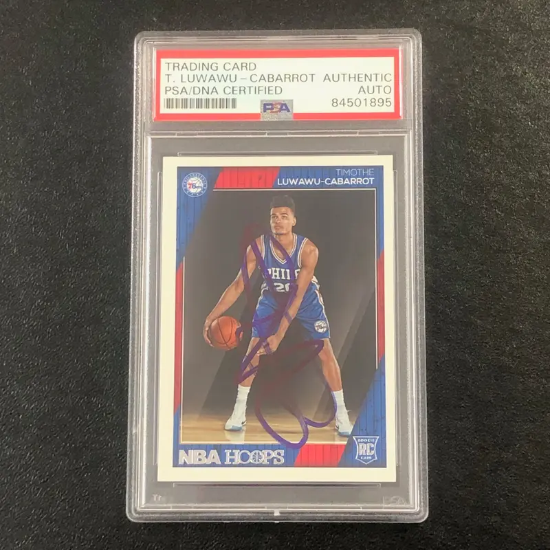 2016-17 NBA Hoops #280 Timothe Luwawu-Cabarrot Signed Card AUTO PSA Slabbed RC 76ers