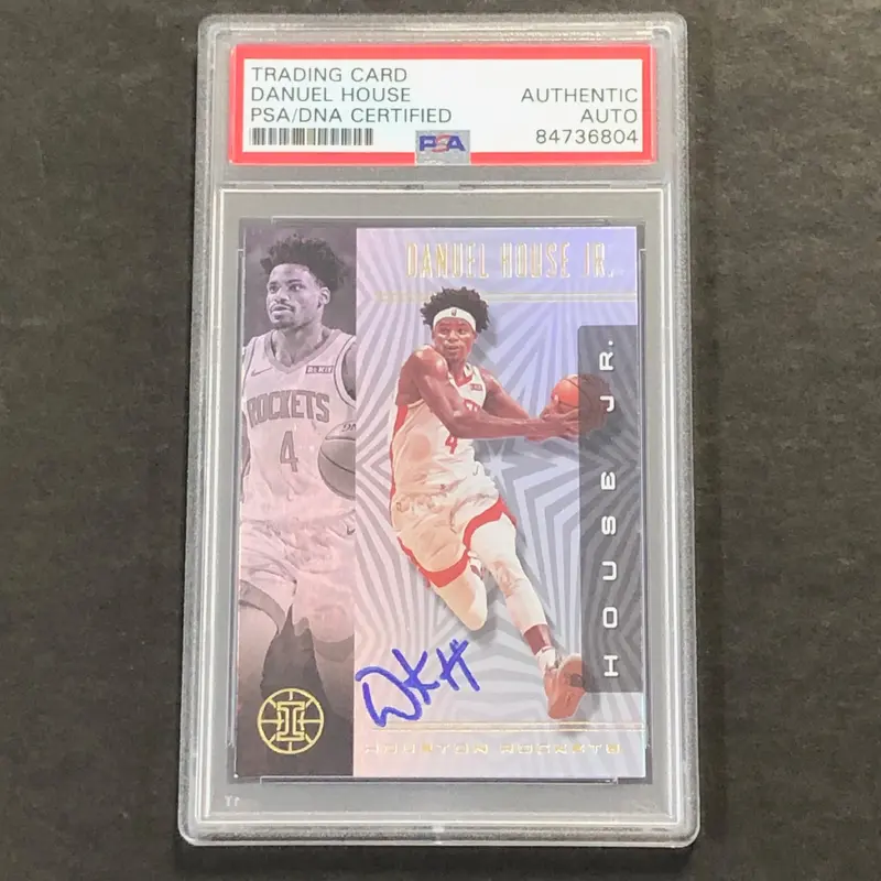 2019-20 Panini Illusions #82 DANUEL HOUSE Signed Card AUTO PSA Slabbed Rockets