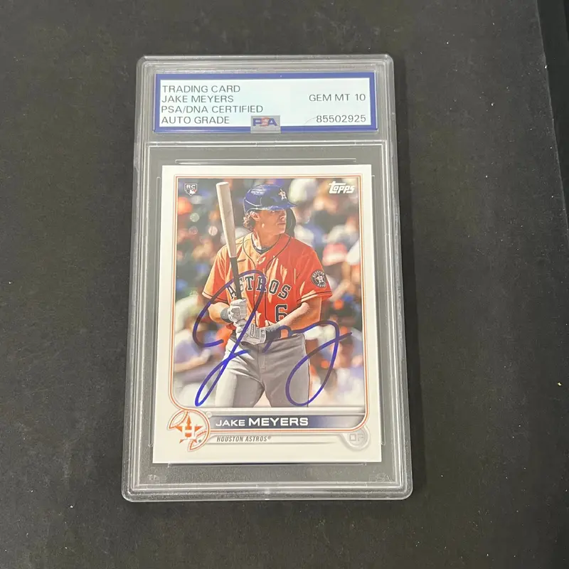 2024 Topps Series 1 #295 Jake Meyers signed card PSA Auto 10
