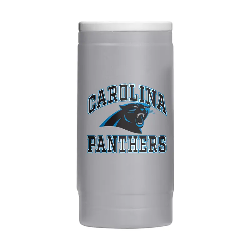 Carolina Panthers 12oz Athletic Powdercoat SlimCan Coolie