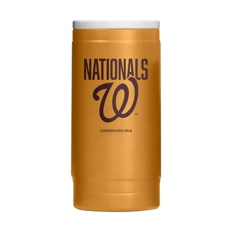 Washington Nationals Huddle Powder Coat Slim Can Coolie