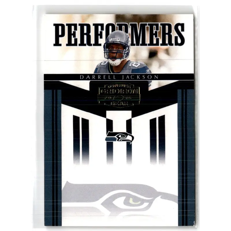 2006 Donruss Gridiron Gear Performers Gold Darrell Jackson #PR-38 014/500