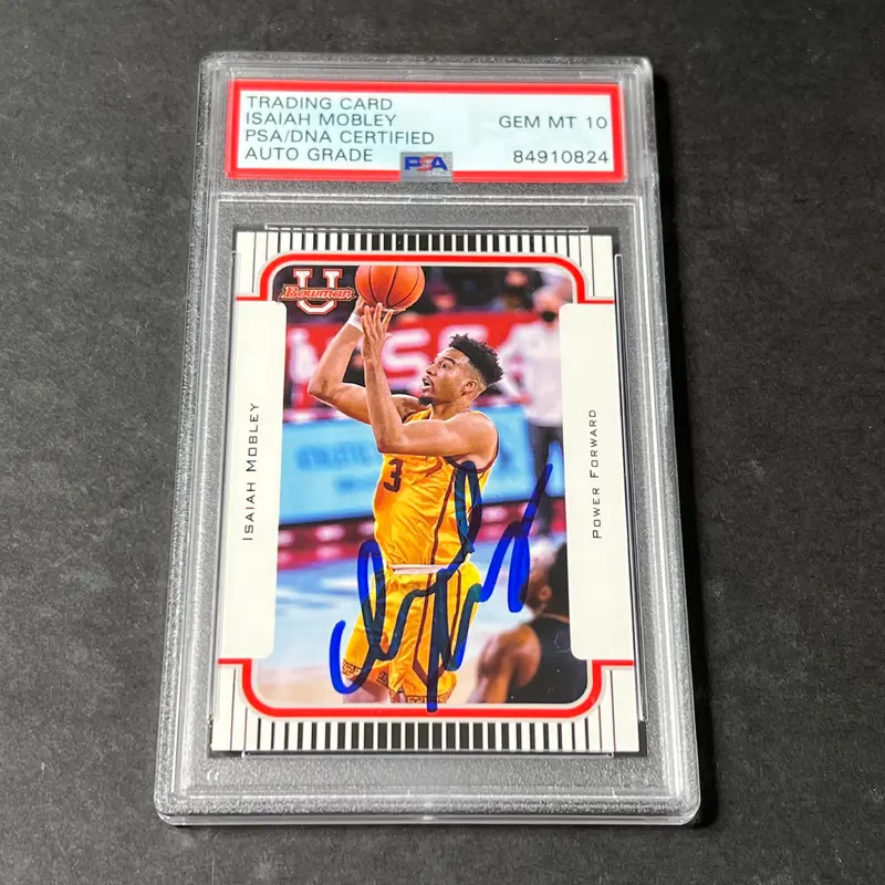 2021-22 Bowman U #2K3B-17 Isaiah Mobley Signed Card AUTO 10 PSA Slabbed USC
