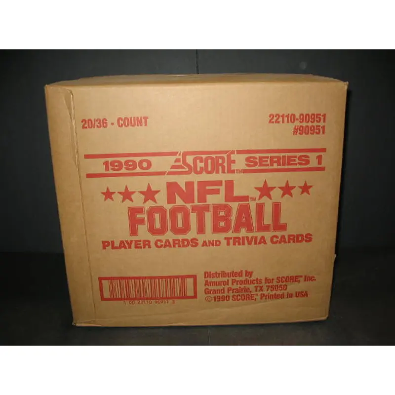 1990 Score Football Series 1 Case (20 Box) (90951)