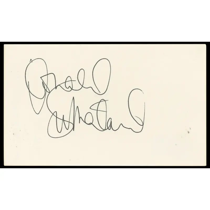 Donald Sutherland The Hunger Games Authentic Signed 3x5 Index Card BAS #BN33287