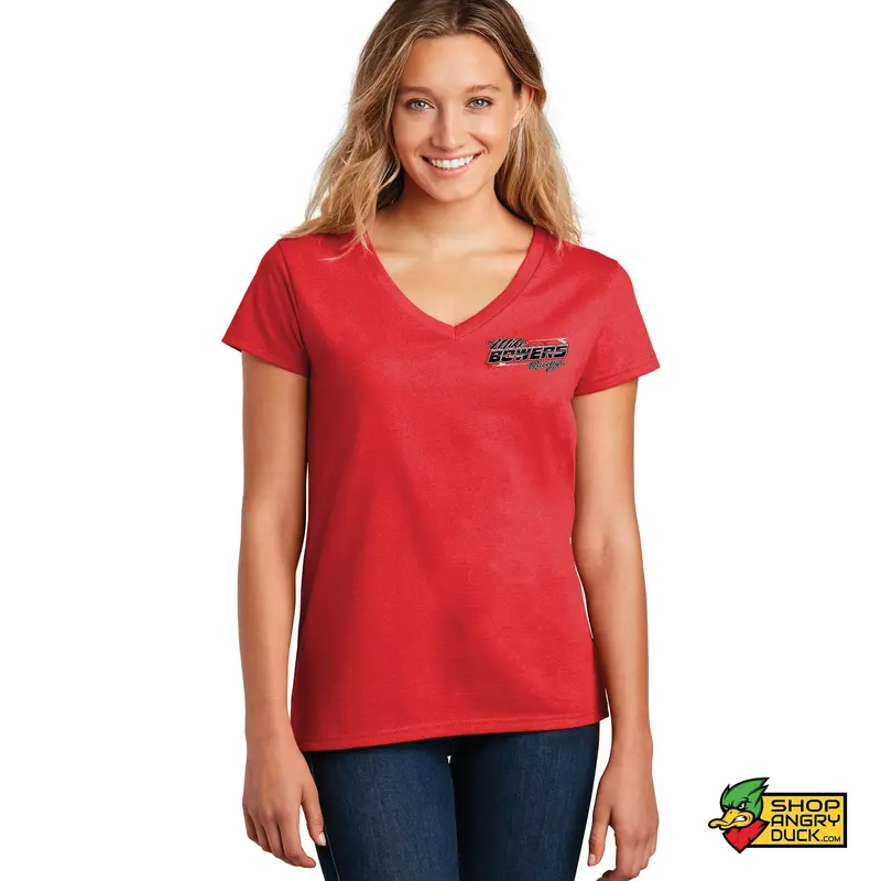 Mike Bowers Racing Ladies V-Neck T-Shirt