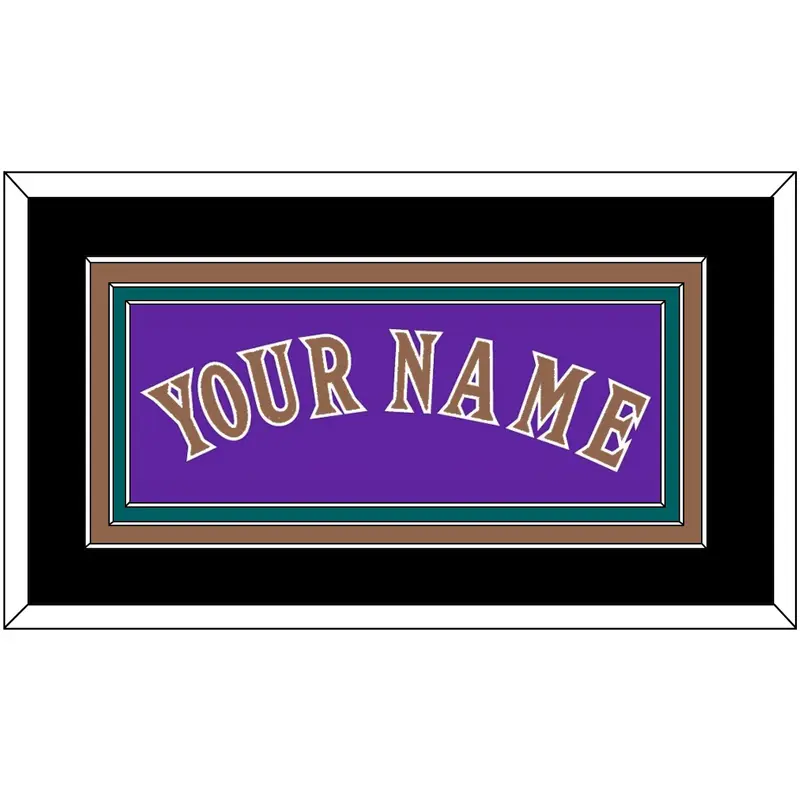 Arizona Name - Alternate Purple (1998-2002) - Triple Mat 3