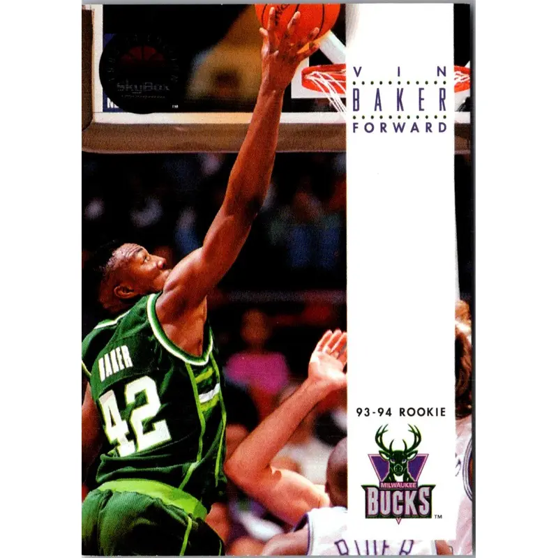 1993 SkyBox Vin Baker #244 Rookie