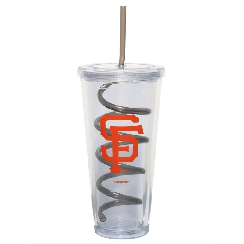 San Francisco Giants - Logo 22 oz Acrylic Tumbler With Swirl Straw