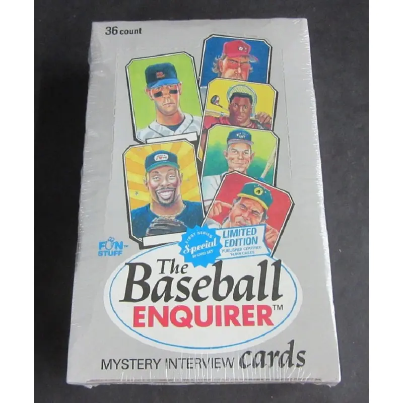 1999 Fun Stuff The Baseball Enquirer Trading Cards Box