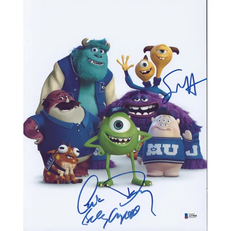 Monsters University (3) Crystal, Hayes & Day Signed 11x14 Photo BAS #A57866