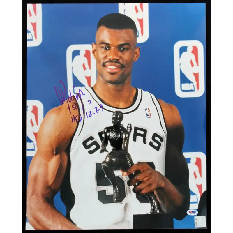Spurs David Robinson Signed Authentic 16X20 Photo Autograph PSA/DNA #G39811