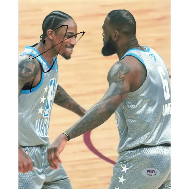 DEMAR DEROZAN signed 8x10 Photo PSA/DNA All Star Game