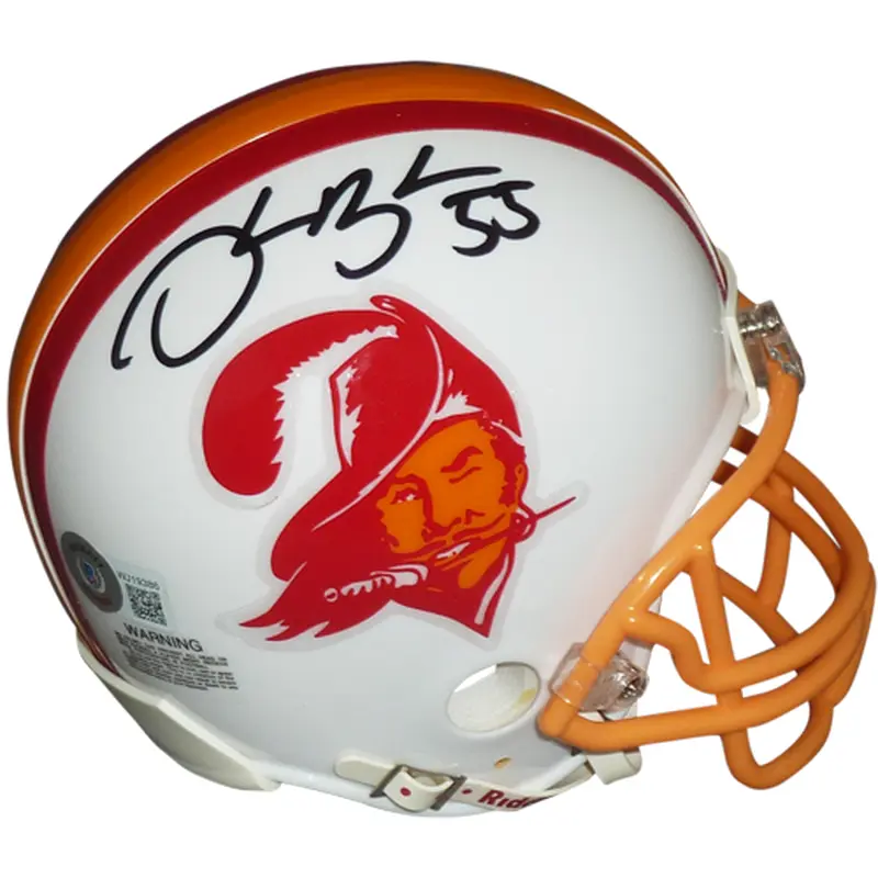 Derrick Brooks Autographed Tampa Bay Buccaneers (Throwback) Mini Helmet - Beckett