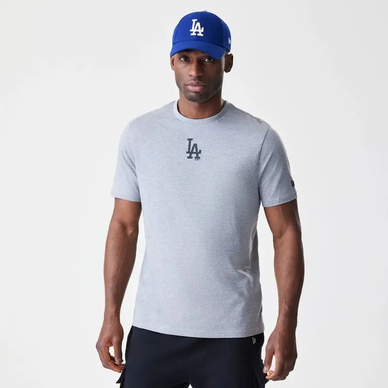 LA Dodgers MLB Logo Grey T-Shirt