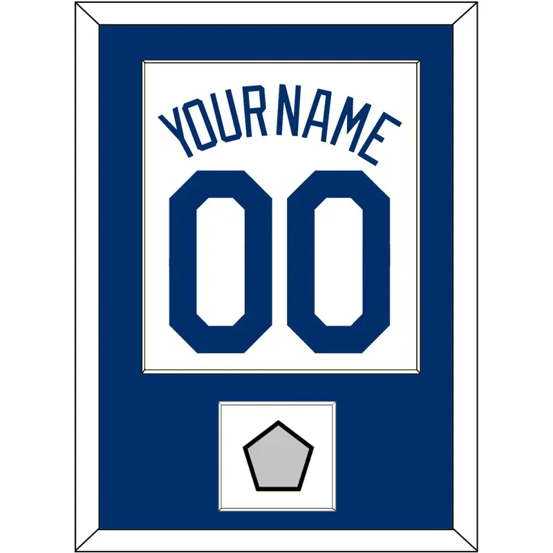 Los Angeles Name, Number & World Series Jersey Patch - Home White (2007-2023) - Single Mat 1
