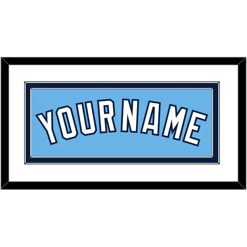 Tampa Bay Name - Alternate Columbia Blue - Double Mat 1
