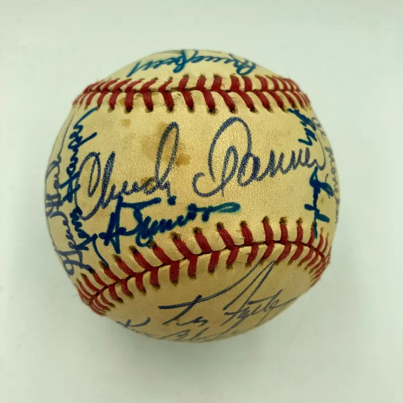 1987 Atlanta Braves Team Signed Autographed Official National League Baseball