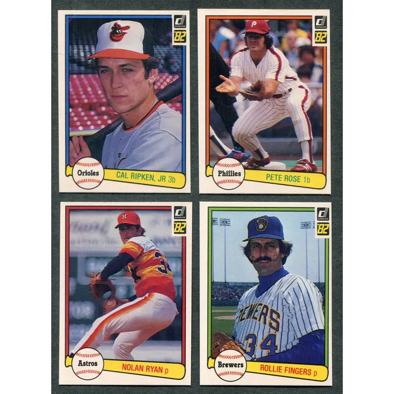 1982 Donruss Baseball Complete Set NM (660) (23-339)