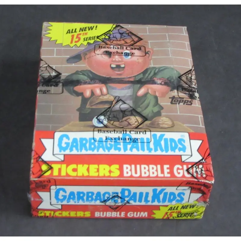 1988 Topps Garbage Pail Kids Series 15 Unopened Wax Box (w/ price) (X-Out) (BBCE)