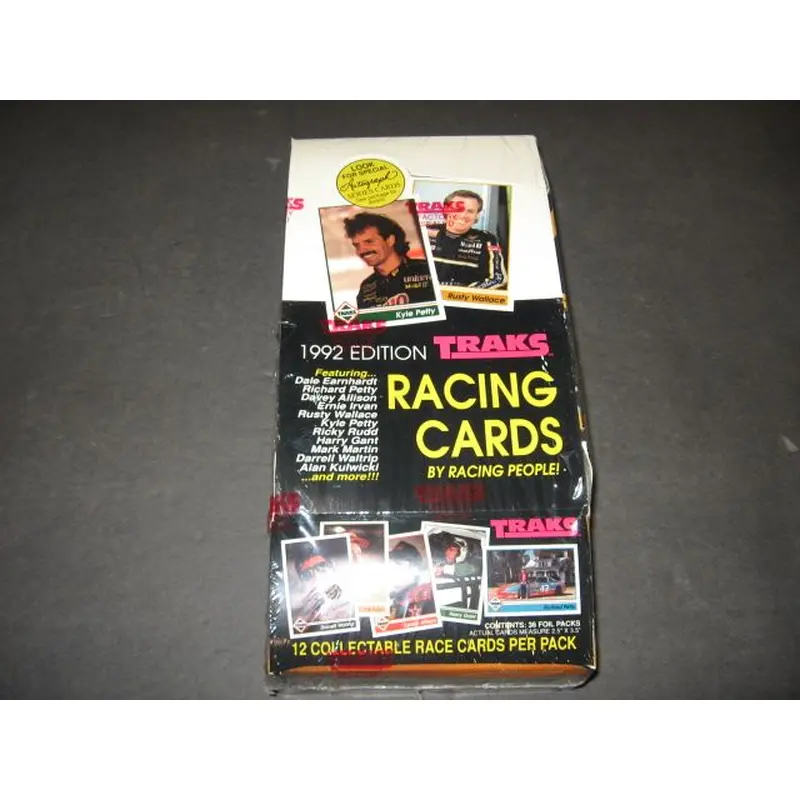 1992 Traks Racing Race Cards Box (36/12)
