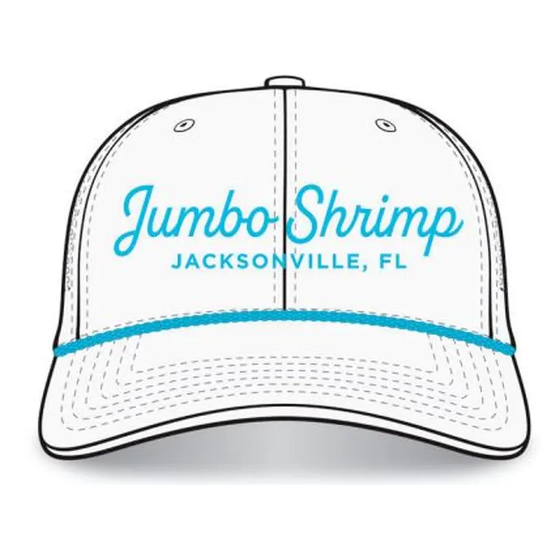 Jacksonville Jumbo Shrimp OC Sports White Vice Eephus Snapback