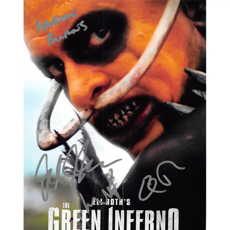 The Green Inferno (4) Sabara, Izzo, Burns & Roth Signed 8x10 Photo BAS #AC33467